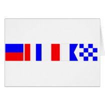 Code Flag Ethan Greeting Card