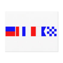 Code Flag Ethan Postcard