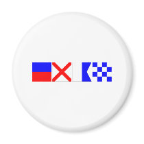 Code Flag Evan Refrigerator Magnet