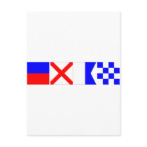 Code Flag Evan Postcard