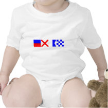 Code Flag Evan Baby Bodysuits