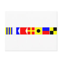Code Flag Gabriel Postcards