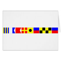 Code Flag Gabrielle Greeting Cards