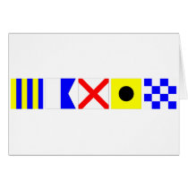Code Flag Gavin Greeting Card