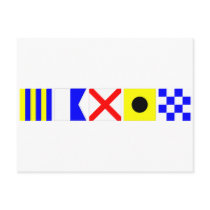 Code Flag Gavin Post Card