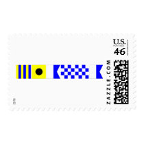Code Flag Gianna Postage Stamp