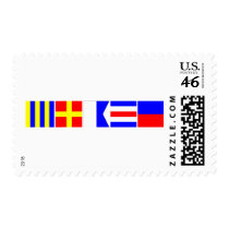 Code Flag Grace Postage Stamps