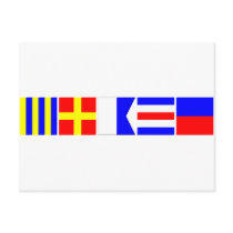 Code Flag Grace Postcard