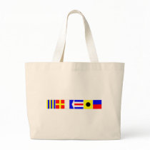 Code Flag Gracie Canvas Bags