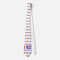 Code Flag Gracie Neck Tie