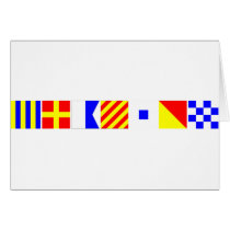 Code Flag Grayson Greeting Cards