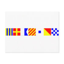 Code Flag Grayson Postcards