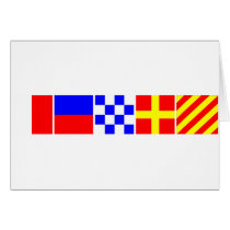 Code Flag Henry Greeting Card