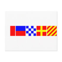 Code Flag Henry Postcards