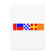 Code Flag Henry Postcard