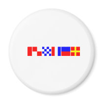 Code Flag Hunter Fridge Magnet
