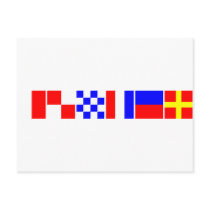 Code Flag Hunter Post Cards