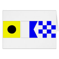 Code Flag Ian Greeting Cards