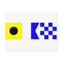 Code Flag Ian Post Card