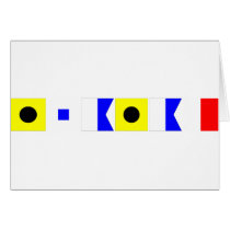 Code Flag Isaiah Card
