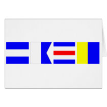 Code Flag Jack Greeting Card