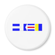 Code Flag Jack Fridge Magnet