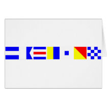 Code Flag Jackson Greeting Card