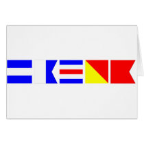 Code Flag Jacob Greeting Cards
