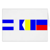 Code Flag Jake Greeting Card