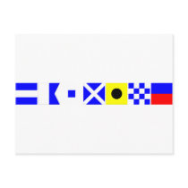 Code Flag Jasmine Post Card