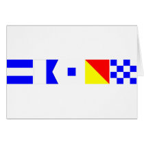 Code Flag Jason Greeting Card