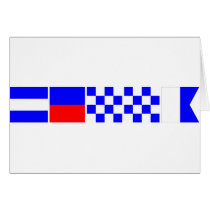 Code Flag Jenna Greeting Card