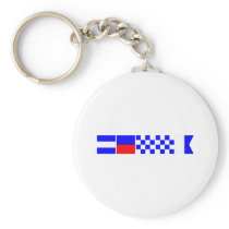 Code Flag Jenna Keychain