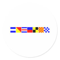 COde Flag Jocelyn Round Sticker
