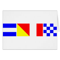 Code Flag John Greeting Card