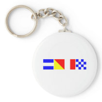 Code Flag John Keychain
