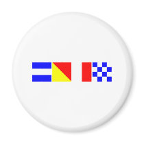 Code Flag John Refrigerator Magnet