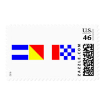 Code Flag John Postage Stamps
