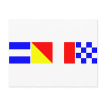 Code Flag John Post Card