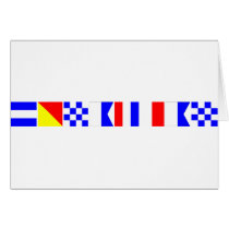 Code Flag Jonathan Greeting Cards