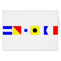 Code Flag Josiah Greeting Card