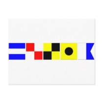 Code Flag Julia Postcard