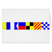 Code Flag Kaelyn Greeting Card