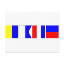 Code Flag Kate Postcards