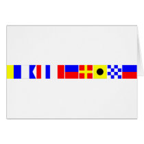 Code Flag Katherine Greeting Card