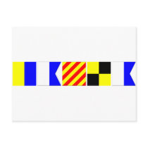 Code Flag Kayla Postcards