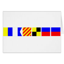 Code Flag Kaylee Greeting Card