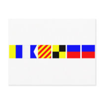 Code Flag Kaylee Post Card