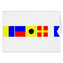 Code Flag Keira Greeting Card