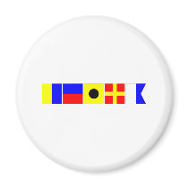 Code Flag Keira Refrigerator Magnet